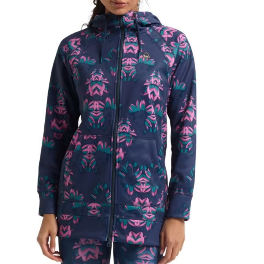 BURTON CROWN LONG FULL-ZIP BLEM HOODIE - WOMENS